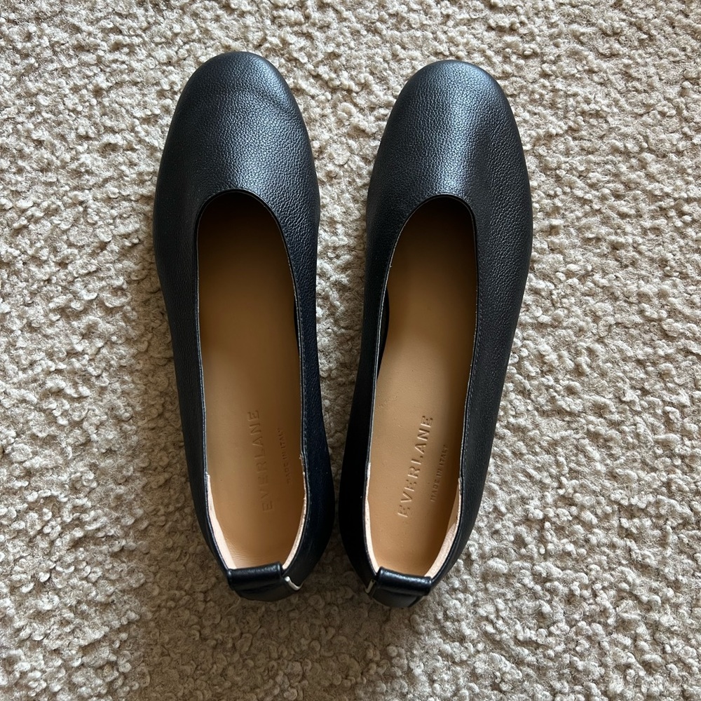 Everlane The Italian Leather Day Glove Black Flats